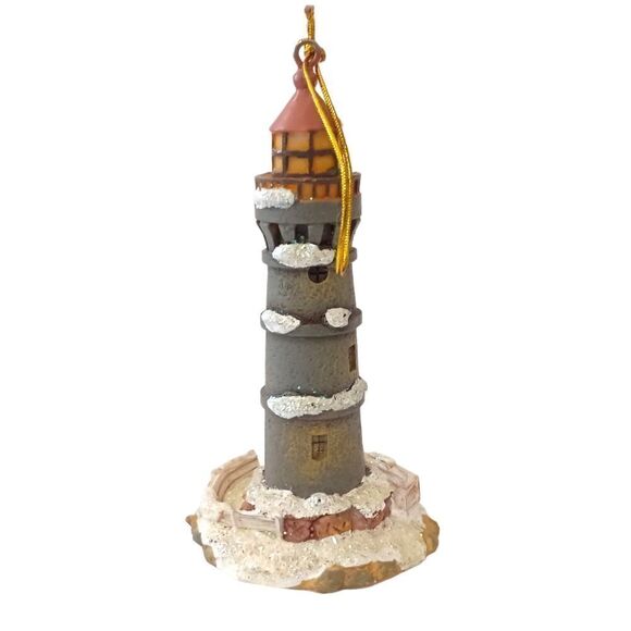 Thomas Kinkade Lighthouse Ornament Christmas Resin Kurt Adler Victorian Vintage. - Picture 6 of 12